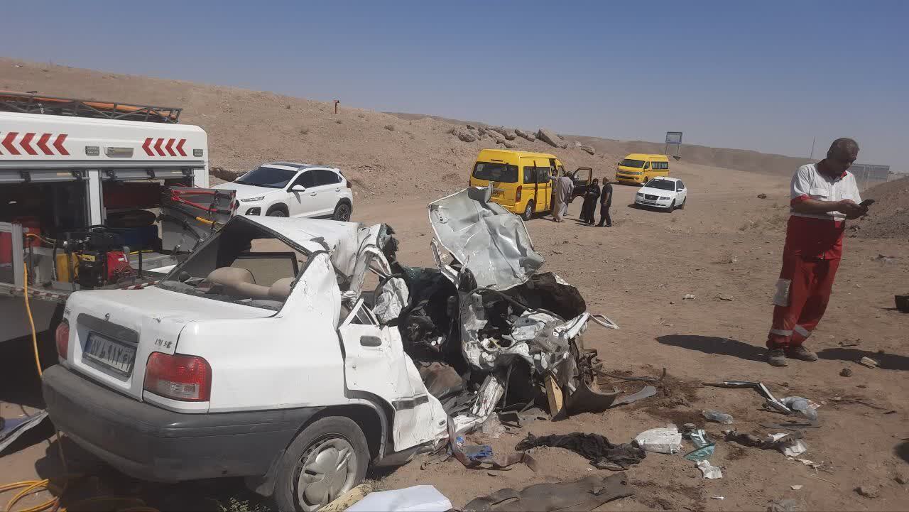 سانحه رانندگی در جاده قم به سلفچگان با یک کشته و 10 مجروح 